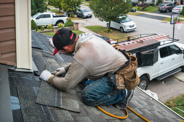 Professional Roofing technician working in Columbus, MN